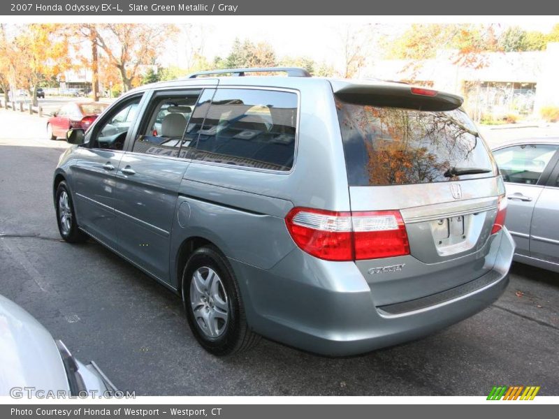Slate Green Metallic / Gray 2007 Honda Odyssey EX-L