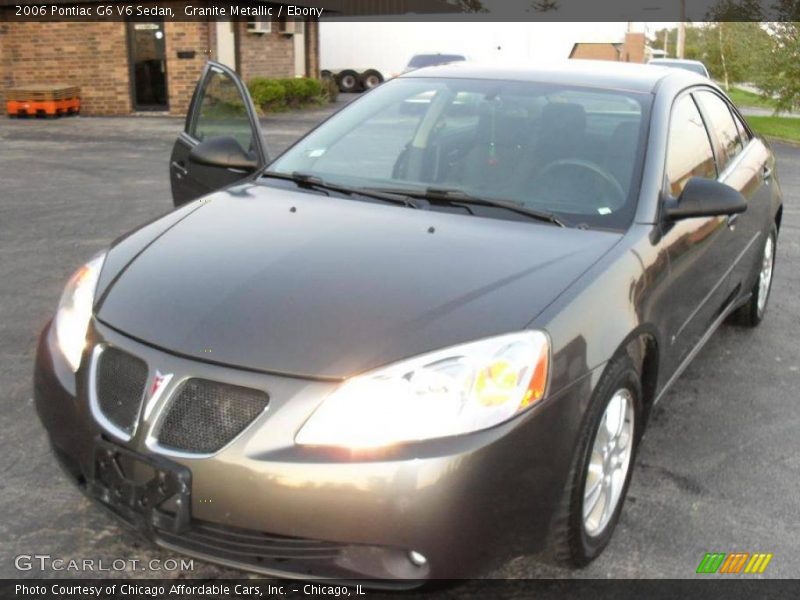 Granite Metallic / Ebony 2006 Pontiac G6 V6 Sedan