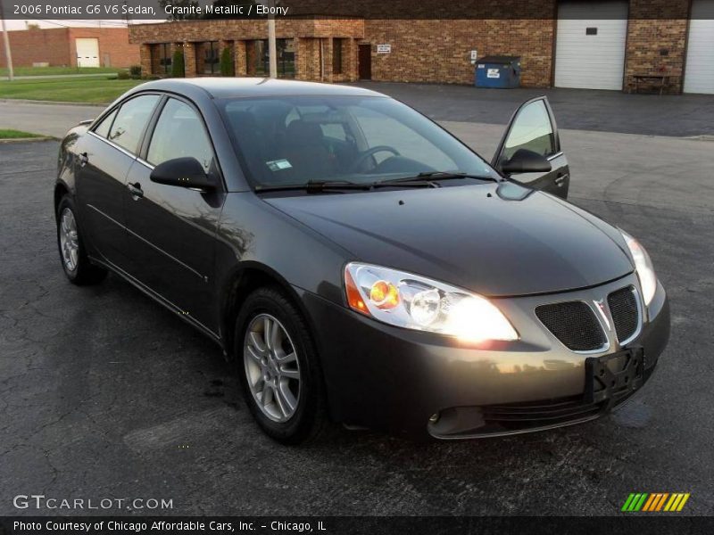 Granite Metallic / Ebony 2006 Pontiac G6 V6 Sedan