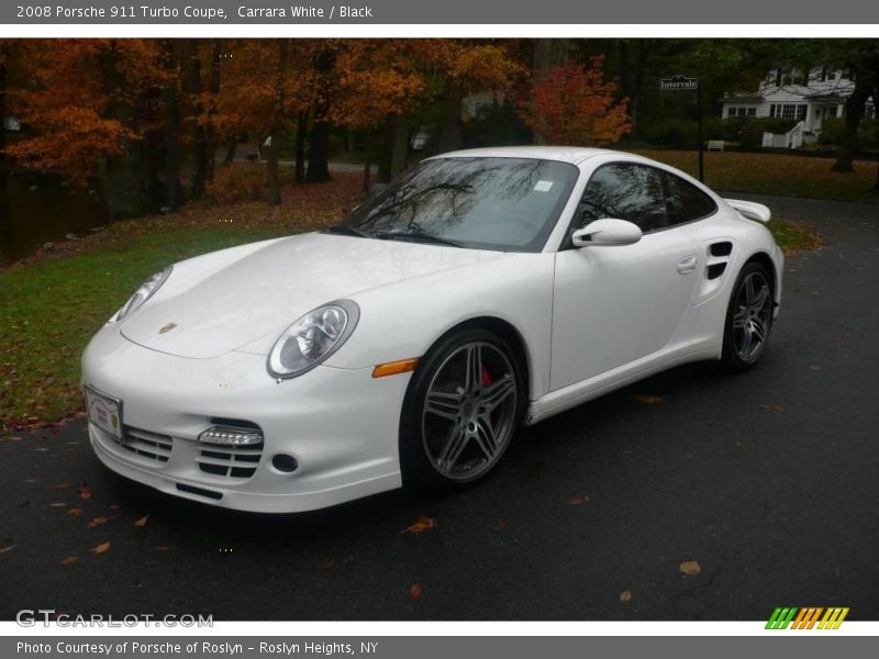 Carrara White / Black 2008 Porsche 911 Turbo Coupe