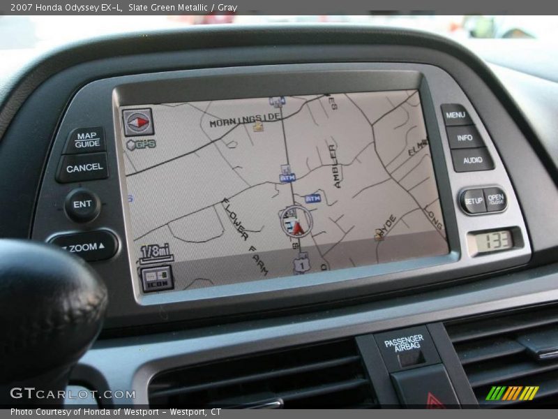 Slate Green Metallic / Gray 2007 Honda Odyssey EX-L