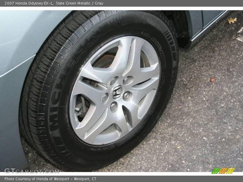 Slate Green Metallic / Gray 2007 Honda Odyssey EX-L