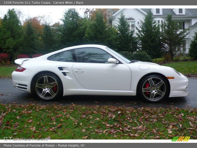 Carrara White / Black 2008 Porsche 911 Turbo Coupe