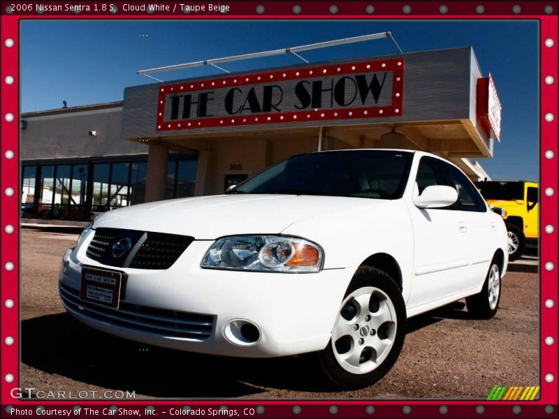 Cloud White / Taupe Beige 2006 Nissan Sentra 1.8 S