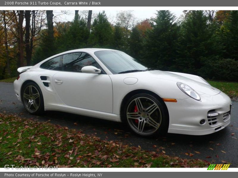 Carrara White / Black 2008 Porsche 911 Turbo Coupe