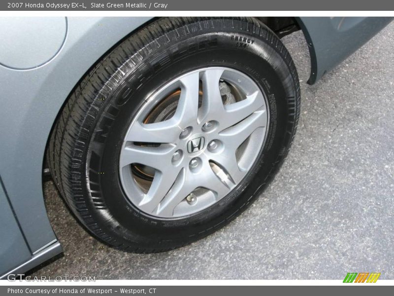 Slate Green Metallic / Gray 2007 Honda Odyssey EX-L
