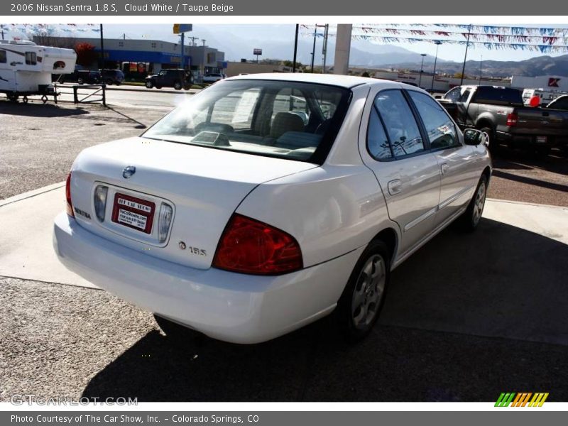 Cloud White / Taupe Beige 2006 Nissan Sentra 1.8 S