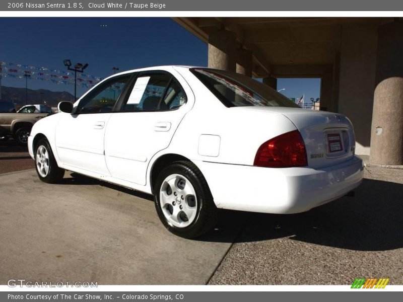Cloud White / Taupe Beige 2006 Nissan Sentra 1.8 S