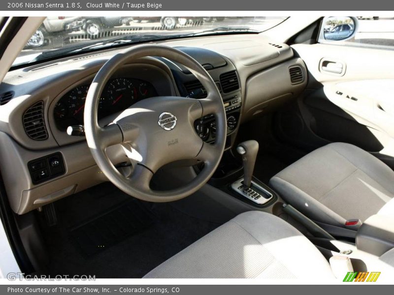 Cloud White / Taupe Beige 2006 Nissan Sentra 1.8 S
