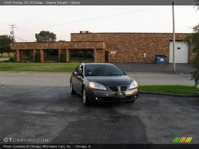 Granite Metallic / Ebony 2006 Pontiac G6 V6 Sedan