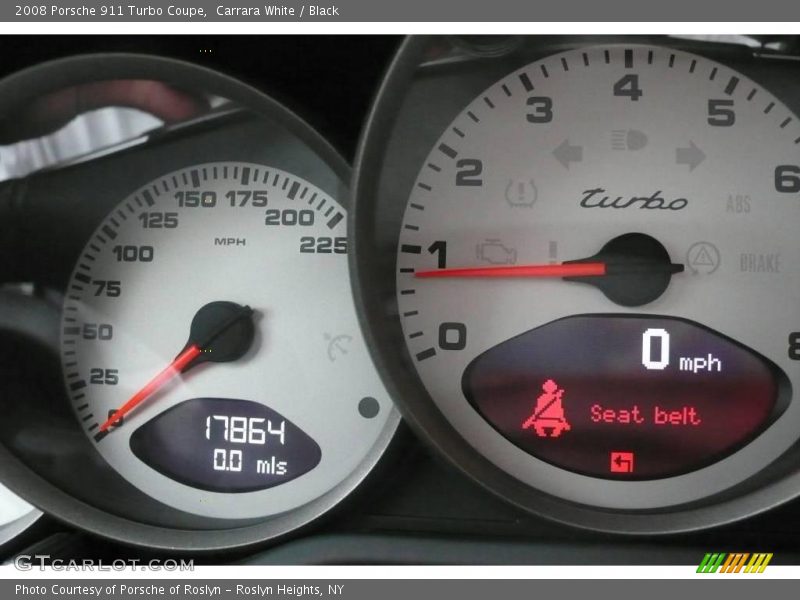 Carrara White / Black 2008 Porsche 911 Turbo Coupe