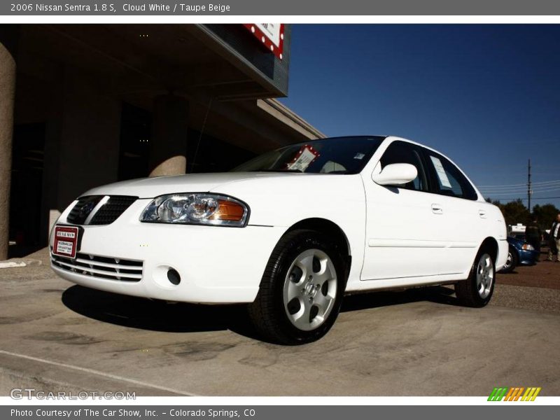 Cloud White / Taupe Beige 2006 Nissan Sentra 1.8 S