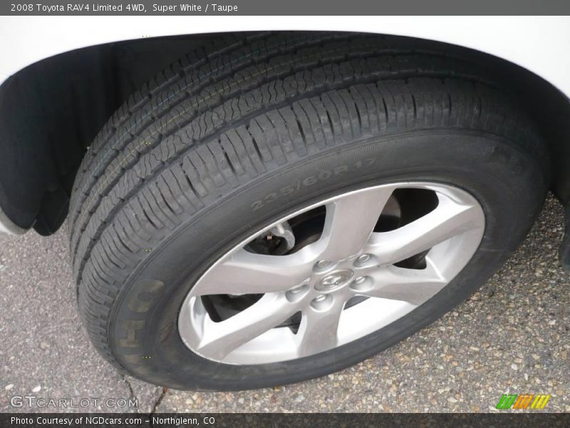 Super White / Taupe 2008 Toyota RAV4 Limited 4WD