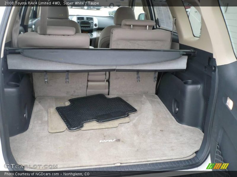 Super White / Taupe 2008 Toyota RAV4 Limited 4WD