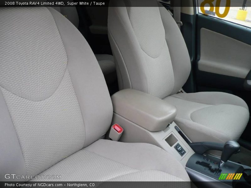 Super White / Taupe 2008 Toyota RAV4 Limited 4WD