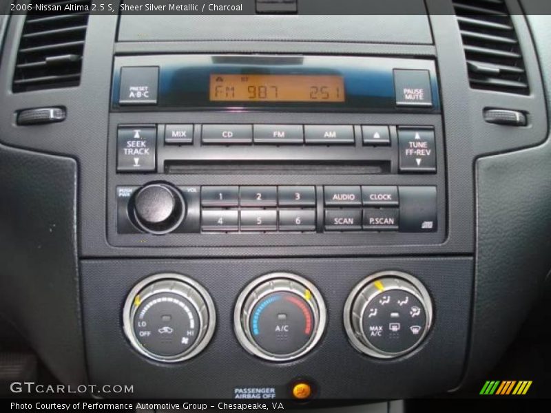 Sheer Silver Metallic / Charcoal 2006 Nissan Altima 2.5 S