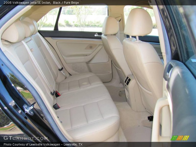 Black / Pure Beige 2008 Volkswagen Jetta SE Sedan