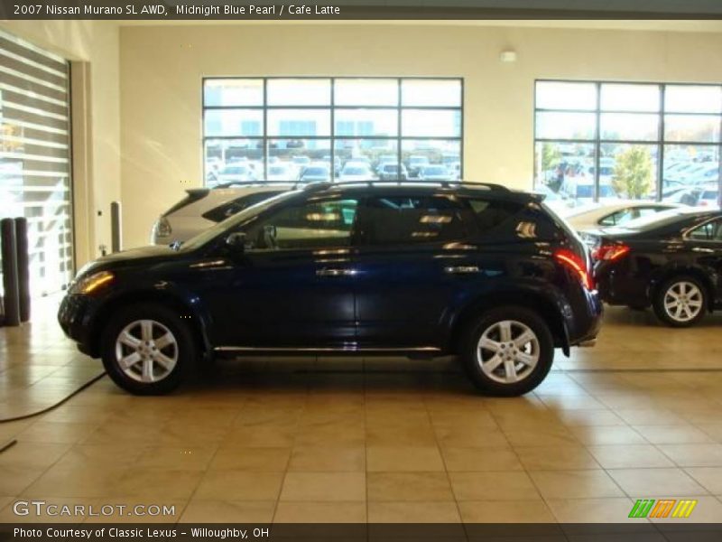 Midnight Blue Pearl / Cafe Latte 2007 Nissan Murano SL AWD