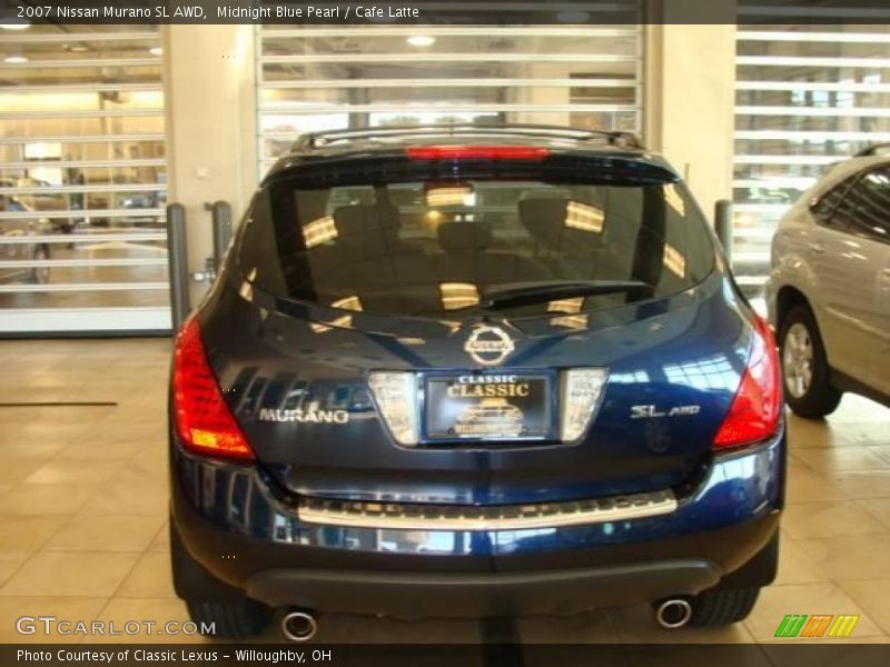 Midnight Blue Pearl / Cafe Latte 2007 Nissan Murano SL AWD
