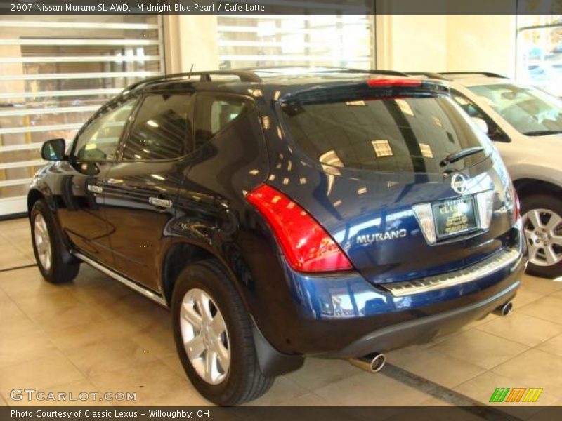 Midnight Blue Pearl / Cafe Latte 2007 Nissan Murano SL AWD