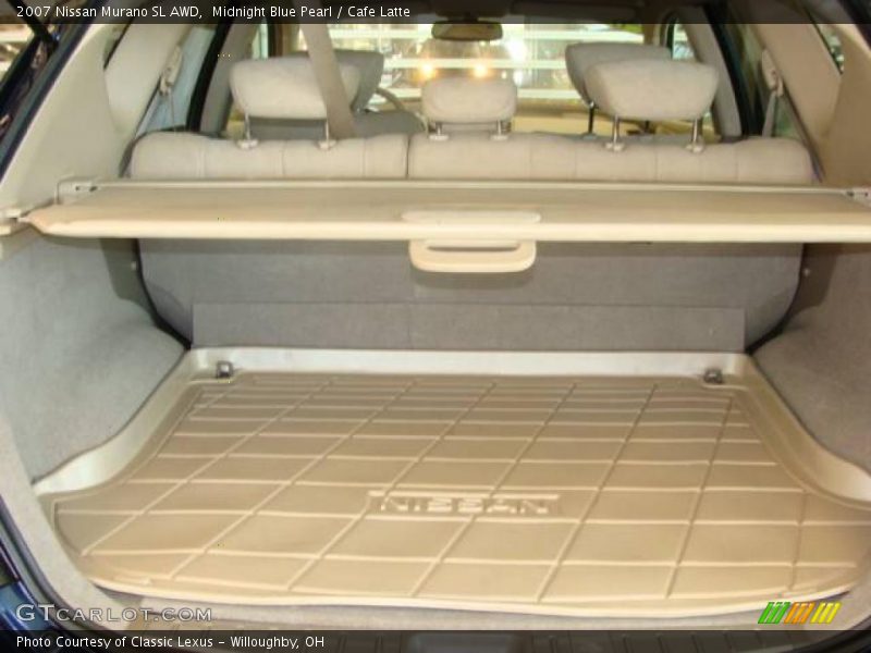 Midnight Blue Pearl / Cafe Latte 2007 Nissan Murano SL AWD