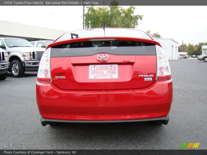 Barcelona Red Metallic / Dark Gray 2009 Toyota Prius Hybrid