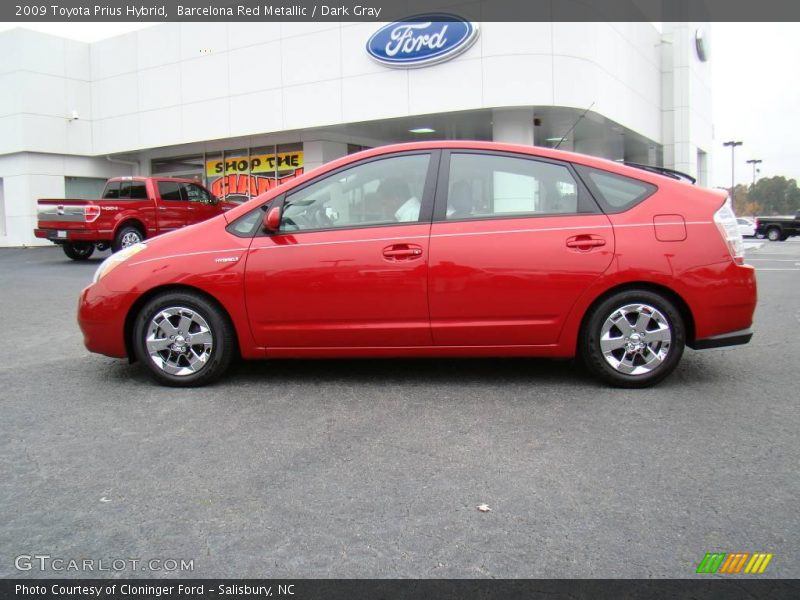 Barcelona Red Metallic / Dark Gray 2009 Toyota Prius Hybrid