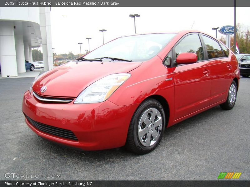 Barcelona Red Metallic / Dark Gray 2009 Toyota Prius Hybrid