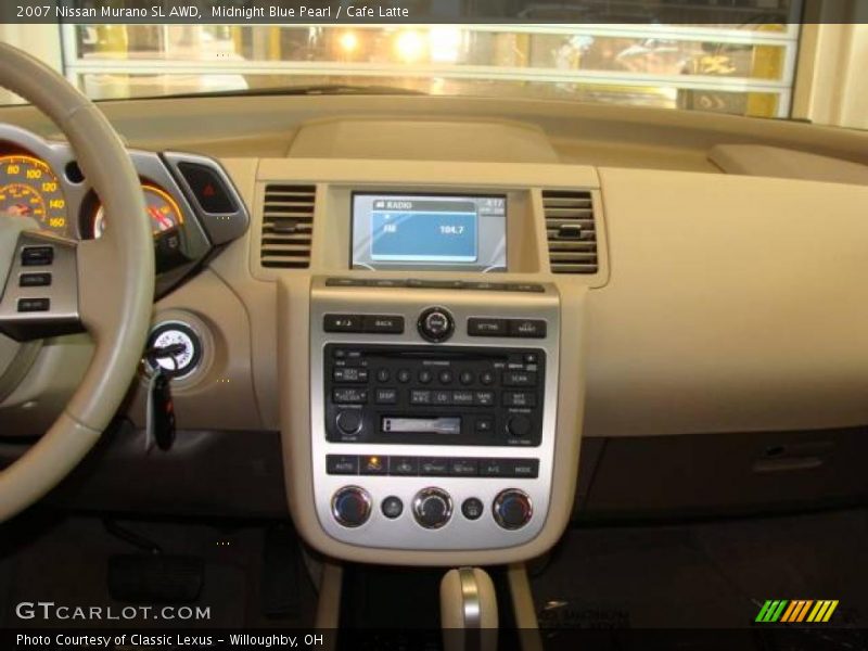Midnight Blue Pearl / Cafe Latte 2007 Nissan Murano SL AWD