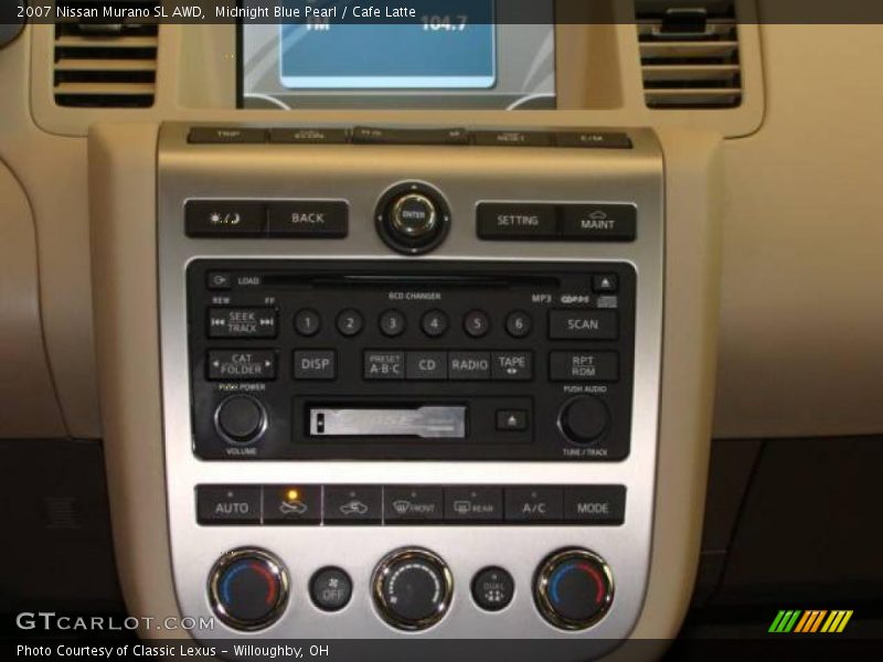 Midnight Blue Pearl / Cafe Latte 2007 Nissan Murano SL AWD