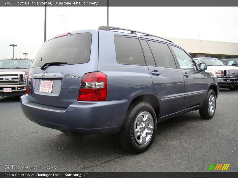 Bluestone Metallic / Ivory 2005 Toyota Highlander I4