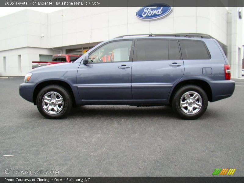 Bluestone Metallic / Ivory 2005 Toyota Highlander I4