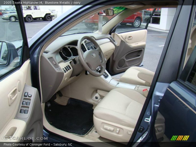 Bluestone Metallic / Ivory 2005 Toyota Highlander I4