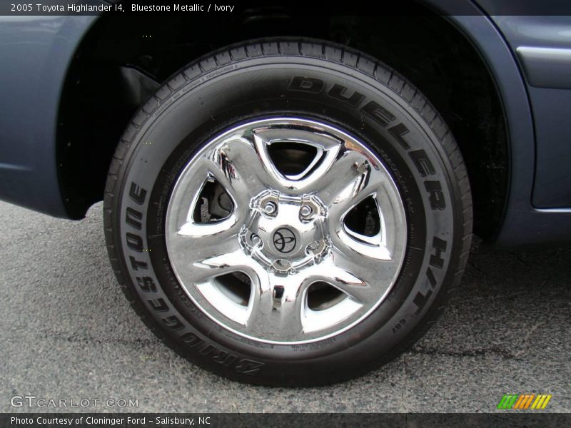 Bluestone Metallic / Ivory 2005 Toyota Highlander I4