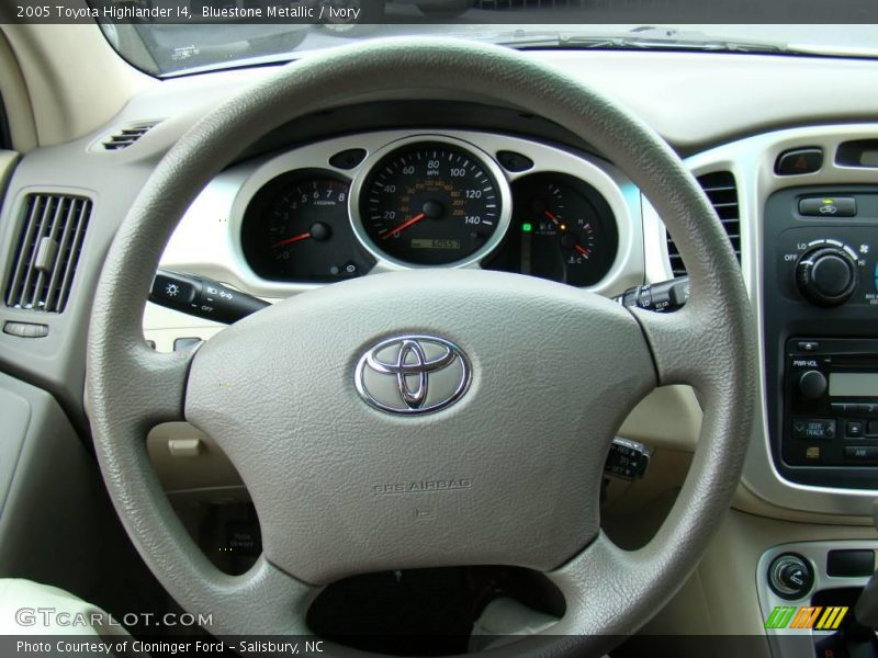 Bluestone Metallic / Ivory 2005 Toyota Highlander I4