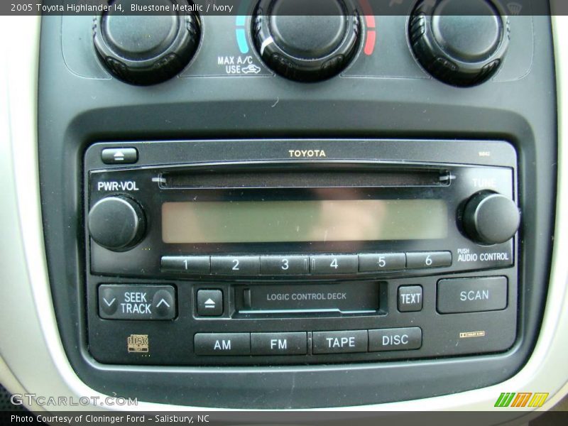 Bluestone Metallic / Ivory 2005 Toyota Highlander I4