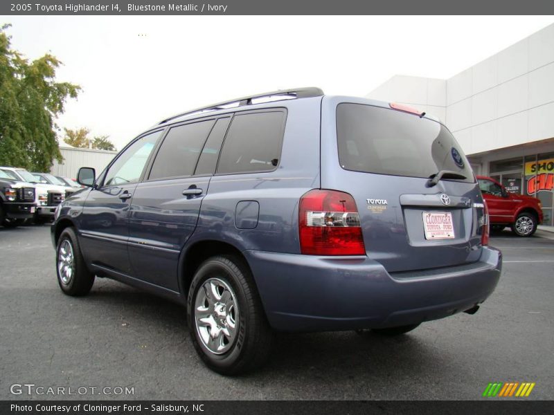 Bluestone Metallic / Ivory 2005 Toyota Highlander I4