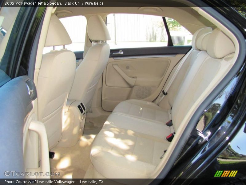 Black Uni / Pure Beige 2009 Volkswagen Jetta S Sedan