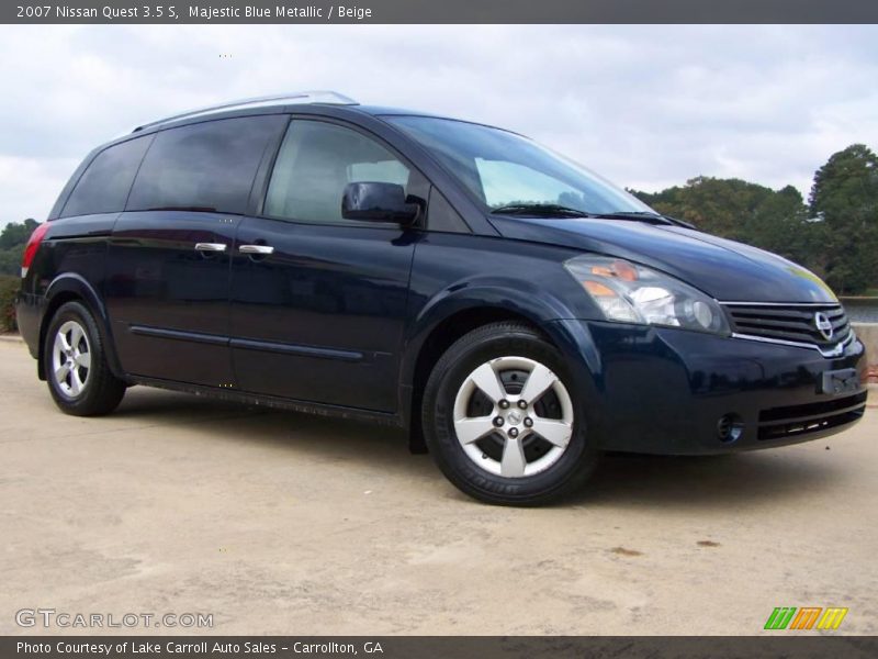 Majestic Blue Metallic / Beige 2007 Nissan Quest 3.5 S