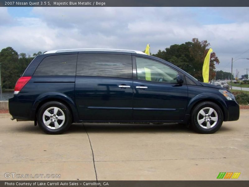 Majestic Blue Metallic / Beige 2007 Nissan Quest 3.5 S