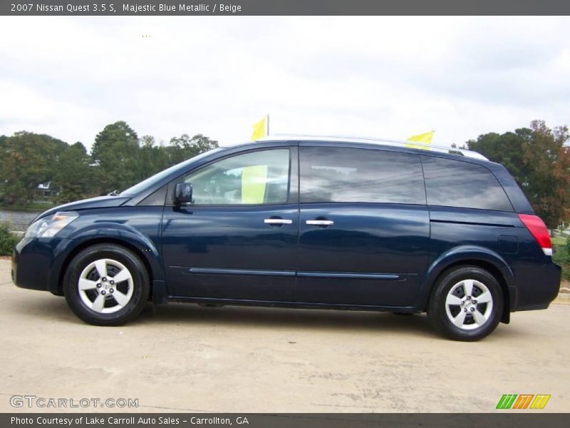 Majestic Blue Metallic / Beige 2007 Nissan Quest 3.5 S