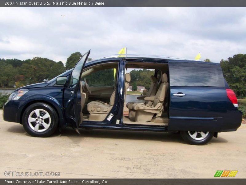 Majestic Blue Metallic / Beige 2007 Nissan Quest 3.5 S
