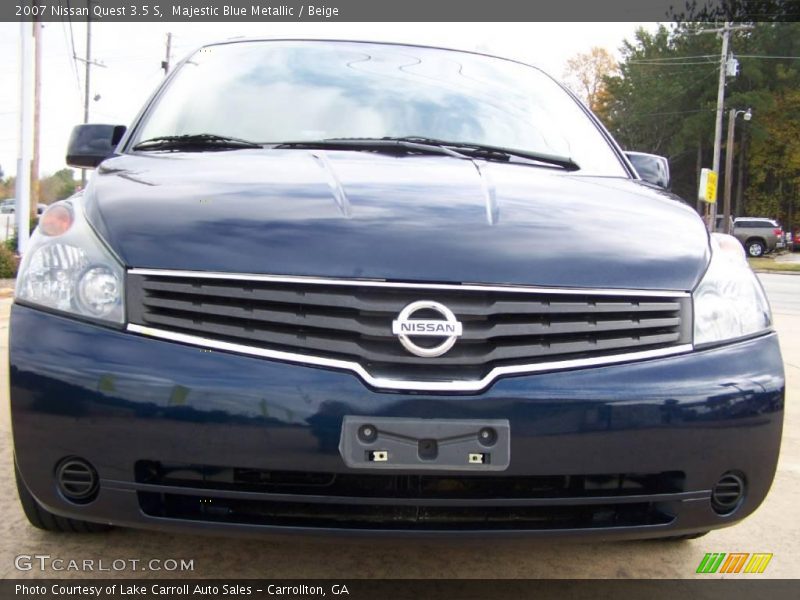 Majestic Blue Metallic / Beige 2007 Nissan Quest 3.5 S