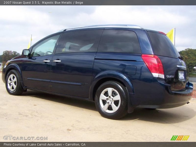 Majestic Blue Metallic / Beige 2007 Nissan Quest 3.5 S