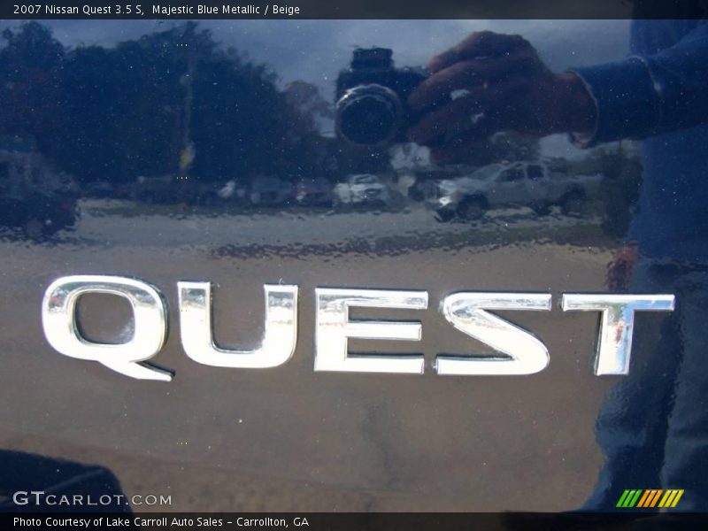 Majestic Blue Metallic / Beige 2007 Nissan Quest 3.5 S