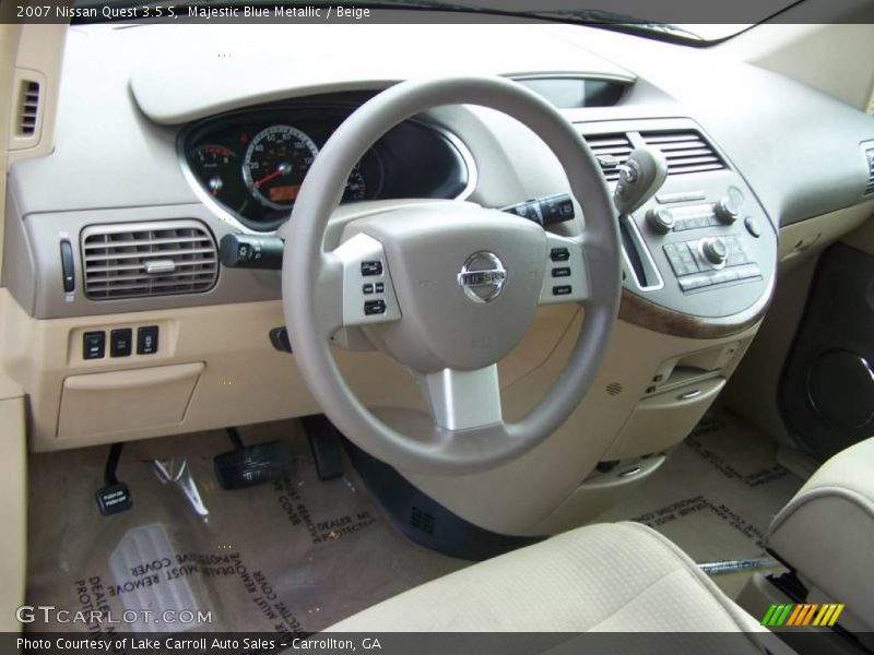 Majestic Blue Metallic / Beige 2007 Nissan Quest 3.5 S