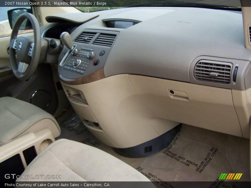 Majestic Blue Metallic / Beige 2007 Nissan Quest 3.5 S