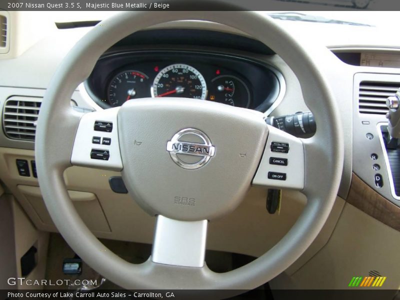 Majestic Blue Metallic / Beige 2007 Nissan Quest 3.5 S