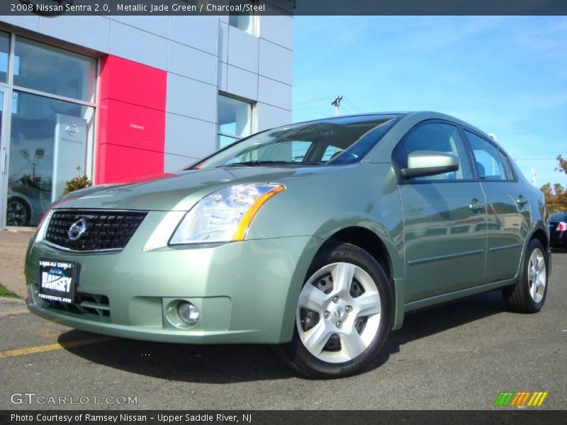 Metallic Jade Green / Charcoal/Steel 2008 Nissan Sentra 2.0