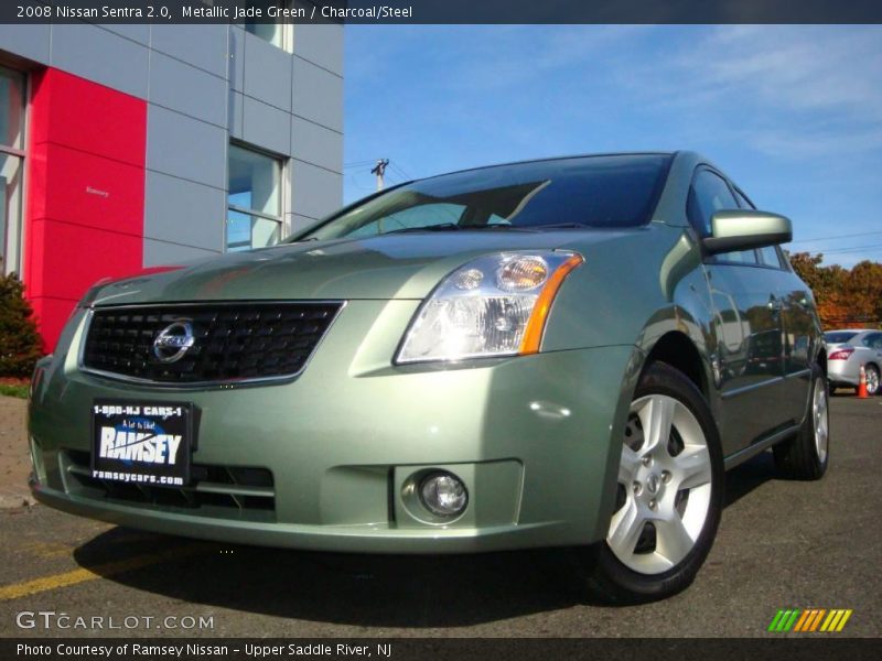 Metallic Jade Green / Charcoal/Steel 2008 Nissan Sentra 2.0